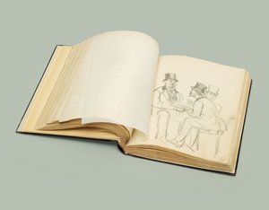 イリヤ・レーピンのパリのスケッチブック120点のスケッチ、1872-1875年、1872-1875年 作： Ilya Efimovich Repin