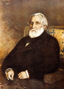 イワン・セルゲイヴィチ・ツルゲーネフ（1818-83）の肖像（油彩・キャンバス 作： Ilya Efimovich Repin