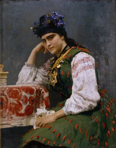 ソフィアドラゴミロワルコムスカヤの肖像、1889年 作： Ilya Efimovich Repin
