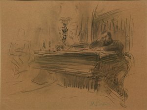 作曲家アレクセイ・フェドロビッチ・カルの肖像、1906 作： Ilya Efimovich Repin