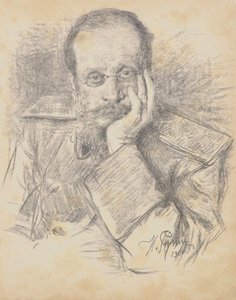 作曲家CésarAntonovich Cui 1835-1918、1900の肖像。