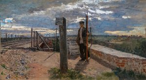 ホトコボの鉄道労働者 作： Ilya Efimovich Repin