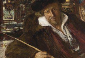 自画像、1917 作： Ilya Efimovich Repin