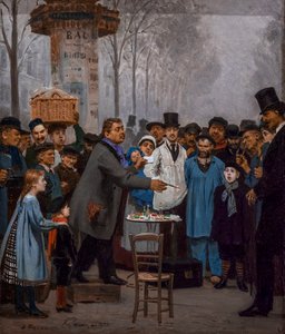 パリのノベルティの売り手 作： Ilya Efimovich Repin
