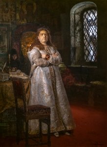 ノヴォデヴィチ修道院でのツァレヴナ・ソフィア・アレクセイエフナ 作： Ilya Efimovich Repin