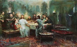 最後の晩餐 par Repin, Ilya Yefimovich (1844-1930)