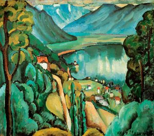 「レマン湖」、1914 年。 作： Il
