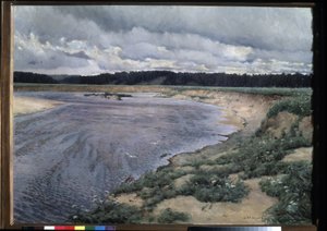 北風（シベルコ）。 Ilya (Ilia) Semenovich Ostroukhov (1858-1929) の絵画、キャンバスに油彩 作： Ilya Ostrouhov