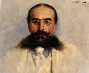 Vladimir I. Nemirovich-Danchenko 1858-1943、1899年の肖像。 作： Ilya Savvich Galkin