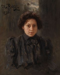 芸術家の娘ナデジダ・レピナの肖像、1898年。