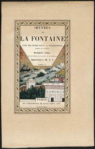ラフォンテーヌ寓話、1837年から1839年。 作： Imam Bakhsh Lahori