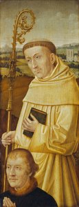 セントバーナードとドナー[表] 作： Imitator of Flemish 15th Century
