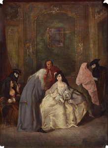 検察官と妻の会談 作： Imitator of Pietro Longhi