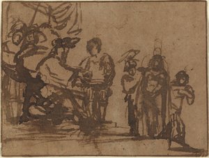 ピラトの前のキリスト 作： Imitator of Rembrandt van Rijn