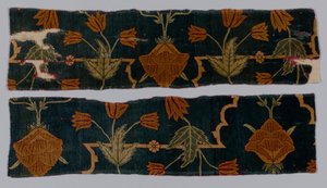 カーペットの断片、1600-1650。 作： Imperial Manufactory
