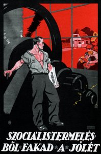 幸福は社会主義的生産から生まれる 作： Imre (1881 1940) Foeldes