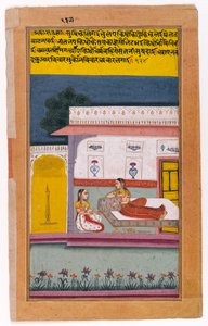 Nayikaは彼女の恋人を待っています、Bikaner、Rajasthan、c.1700-25