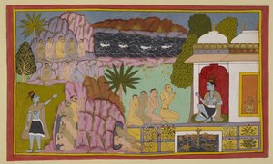 Add 15296 (2) f.65r, 猿はSvayaṃprabhaに言った 作： Indian School