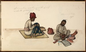 追加。 または。 1539年、靴職人と刺繍職人 作： Indian School