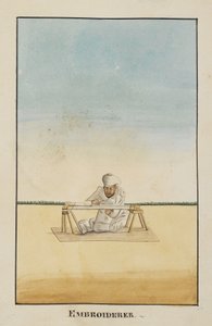 Add Or 2716、額縁に座る刺しゅう師 作： Indian School