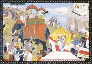 19世紀初頭のハミルハスのイラスト 作： Indian School