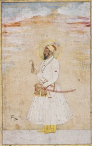 Azim us Shan Bahadur、c.1720（不透明なトイレと紙の上の金） 作： Indian School