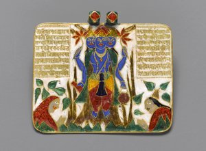 ブラフマーペンダント、18世紀後半（金にエナメルをシャンプー）（逆に267520も参照） 作： Indian School
