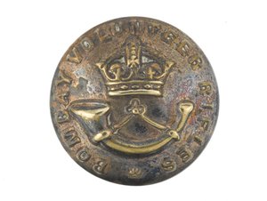 ボタン、ボンベイボランティアライフル、1901年以前 作： Indian School