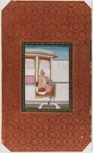 Chandhu Lal、1875-1900（紙に不透明なトイレとゴールド） 作： Indian School