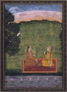 風景の中のカップル 作： Indian School