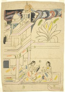 ダナスリラギニ、18世紀 作： Indian School