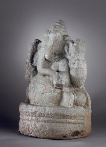ガネーシャ、12〜13世紀（花崗岩） 作： Indian School