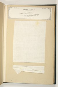 1866年に出版されたジョンフォーブスワトソンによる「インドの繊維製造業者のコレクション」からベンガル、パトナのグラクロス 作： Indian School