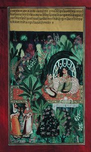彼女の恋人、ラジャスタンを待っているハーバイン 作： Indian School