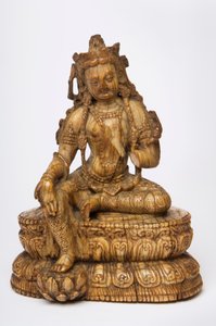 タラのヒマラヤ象牙図 作： Indian School
