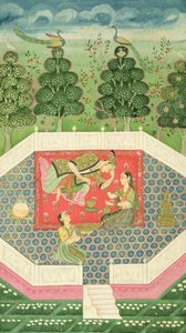 に。 11B.19妖精の女王は王子を楽しませる、c.1720-30 作： Indian School
