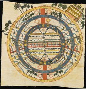 ジャイナ宇宙図、ジャンブブピダ、ビカネール 作： Indian School