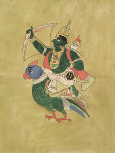 愛の神カーマ、18〜19世紀 作： Indian School