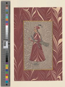孔雀を運ぶ女性、ビジャプール、1660年頃 作： Indian School