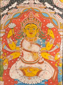 ラクシュミ（壁画） 作： Indian School