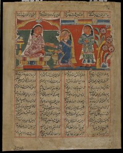 マーサマンはシャカールを毒する、1450年頃 作： Indian School