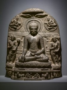 マラビジャヤ仏。インド北部、ビハール州 作： Indian School