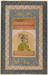 ダラ・シコーのミニチュア・ポートレート、1640年頃（アルバムの葉に取り付けられた紙にグワッシュ）
