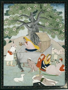 アルバム「カングラ」のミニチュア 作： Indian School