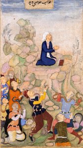 モーセと蛇の疫病、1602-05（紙に不透明なトイレ） 作： Indian School