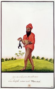 Ms Indien 743サソリ咬傷に対する治療薬の売り手、1831年 作： Indian School