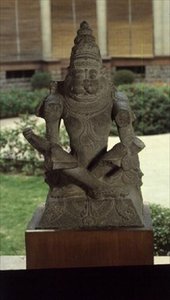 ヴィジャナガル王朝（花崗岩）のナラシムハ 作： Indian School