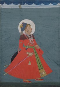 ジョードプルのマハラジャAjit Singh（1678-1724）の肖像19世紀のジョードプル 作： Indian School
