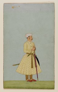 ブーンディのラオチャタルサルの肖像、1675年頃（紙に不透明なトイレと金） 作： Indian School