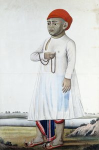 著名な人物の肖像、1780〜1790年頃 作： Indian School
